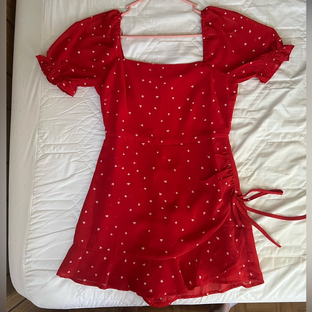 Heart print romper